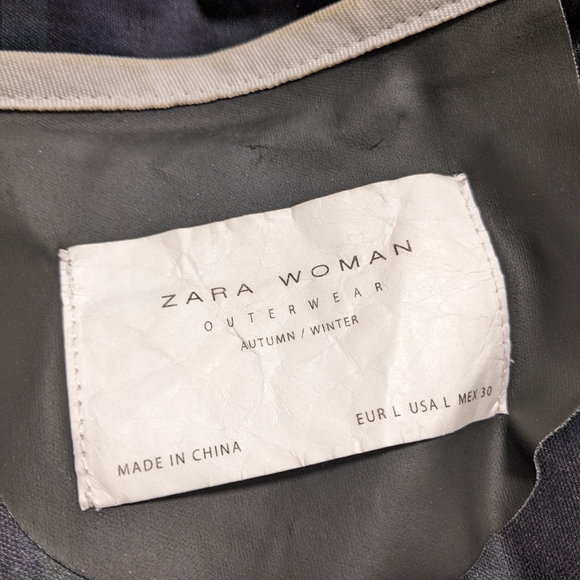 Zara | women's faux leather black jacket - Picture 7 of 7